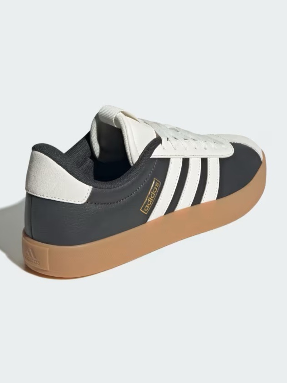 Adidas Men's VL Court 3.0 Shoes Size 12 Mens Sneakers - Carbon Gold Metallic - Picture 4 of 6